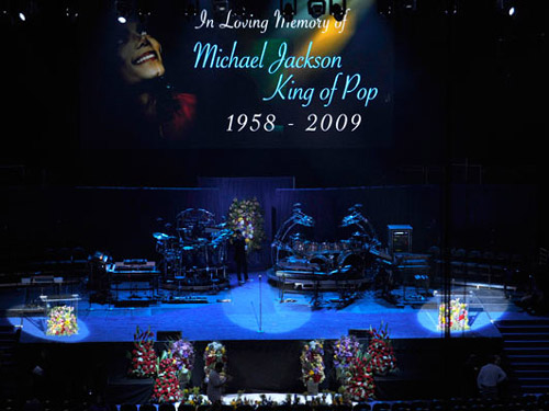 Foto Staples Center - Michael Jackson - 7 iulie 2009